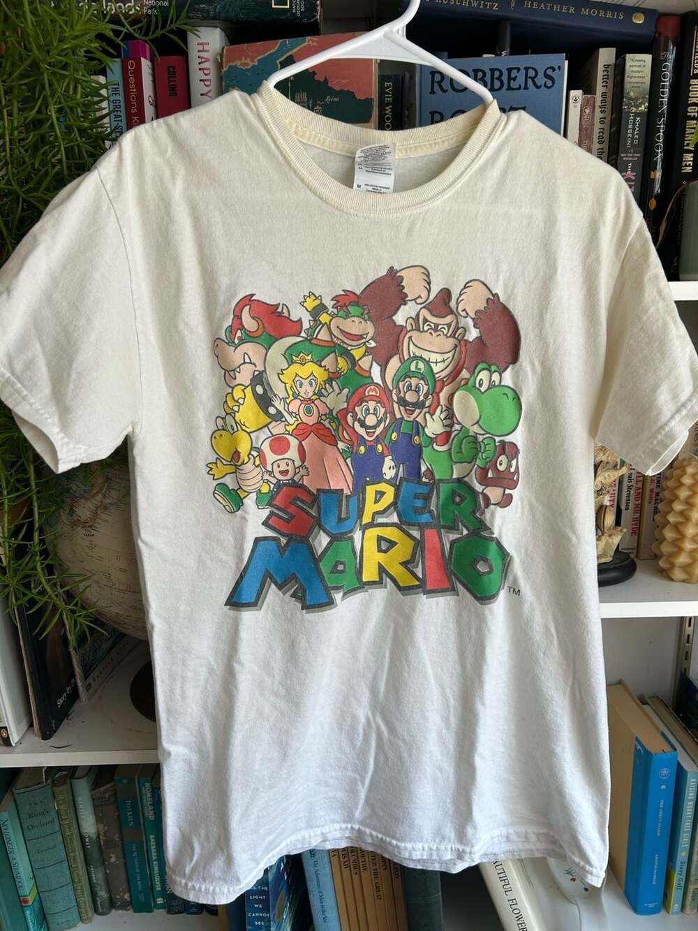 Gildan Super Mario Bros Character Group Graphic T-Shirt White Size M